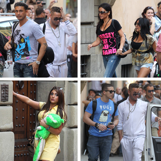 the jersey shore cast in italy. The Jersey Shore cast finally